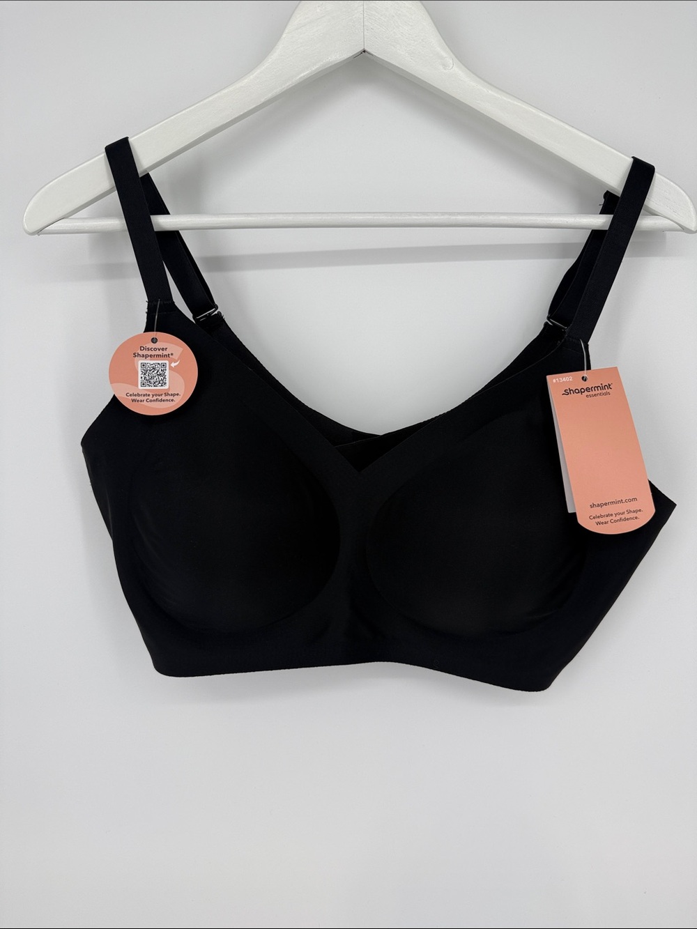 Shapermint Black Seamless Wireless Comfort Bra